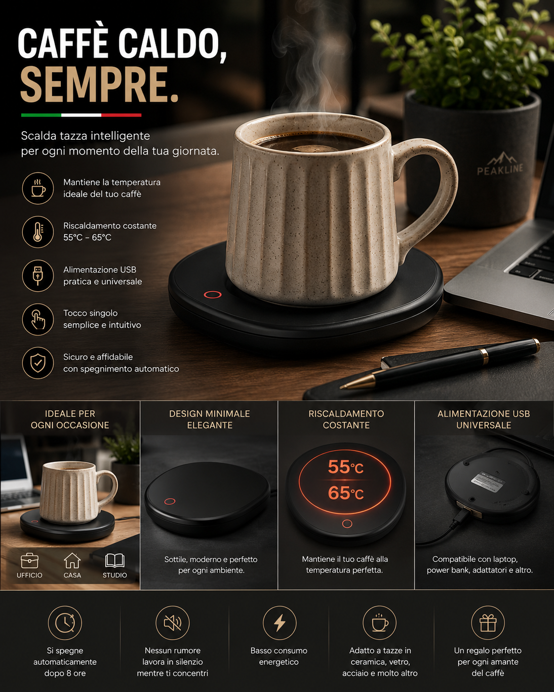 Peakline™ Scalda Tazza Intelligente Premium