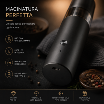 Peakline™ AromaMacina – Macina Spezie Elettrico USB