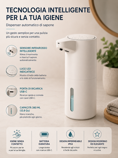 Peakline™ Dispenser Automatico di Sapone Schiumogeno