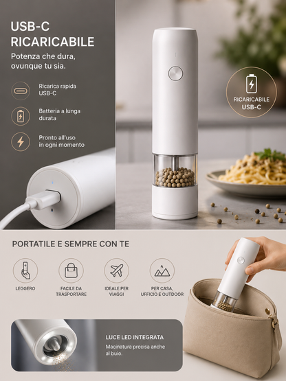Peakline™ AromaMacina – Macina Spezie Elettrico USB
