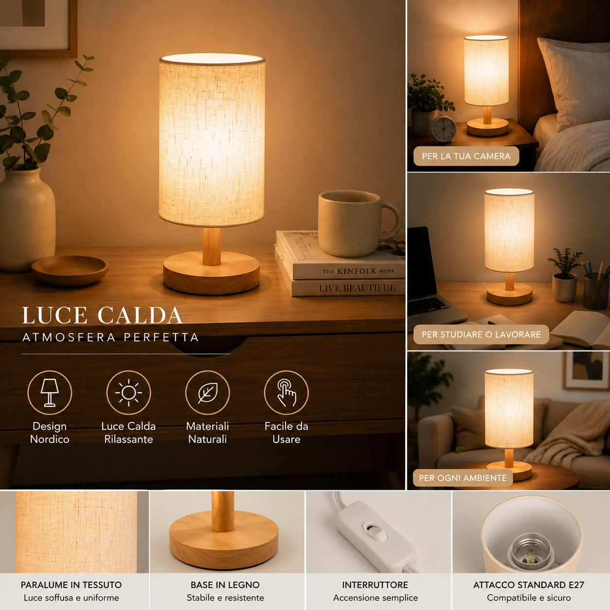 Peakline™ LuceNordica – Lampada LED da Tavolo