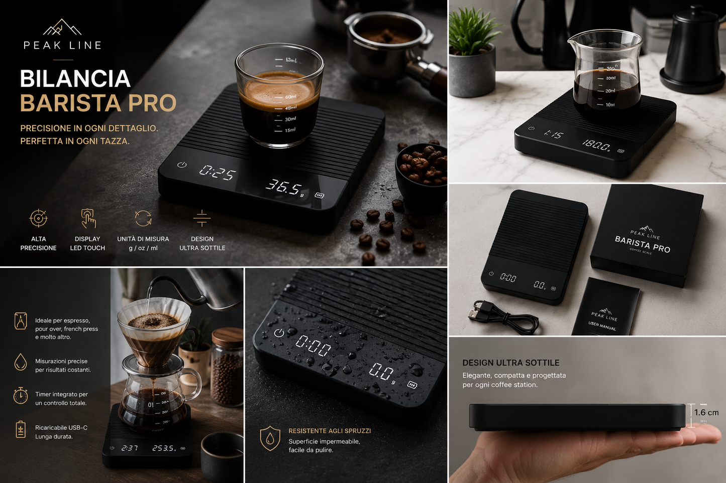 Peakline™ Bilancia Barista Pro