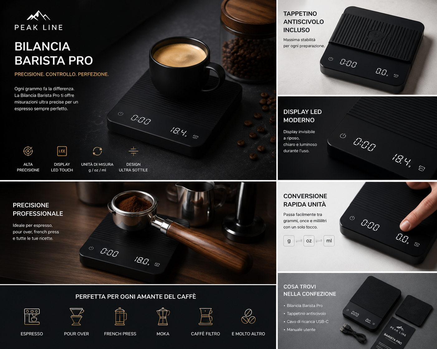 Peakline™ Bilancia Barista Pro