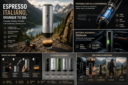Peakline™ Macchina Espresso Portatile Premium USB