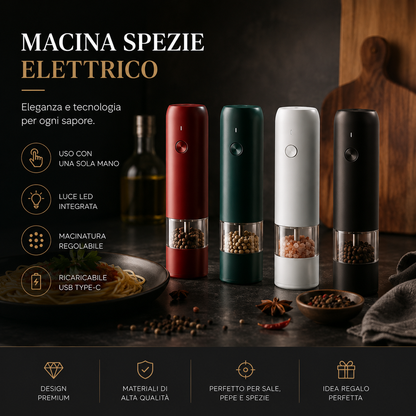 Peakline™ AromaMacina – Macina Spezie Elettrico USB