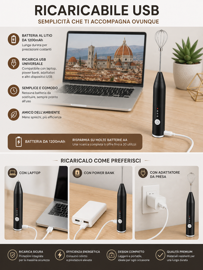 Peak Line™ Montalatte Elettrico Premium