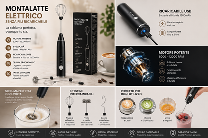 Peak Line™ Montalatte Elettrico Premium