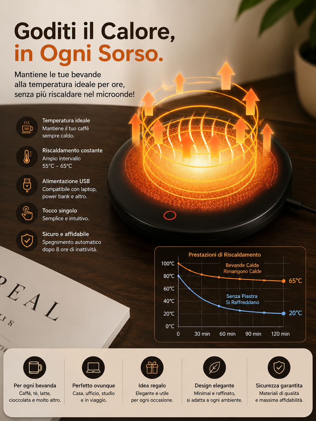 Peakline™ Scalda Tazza Intelligente Premium