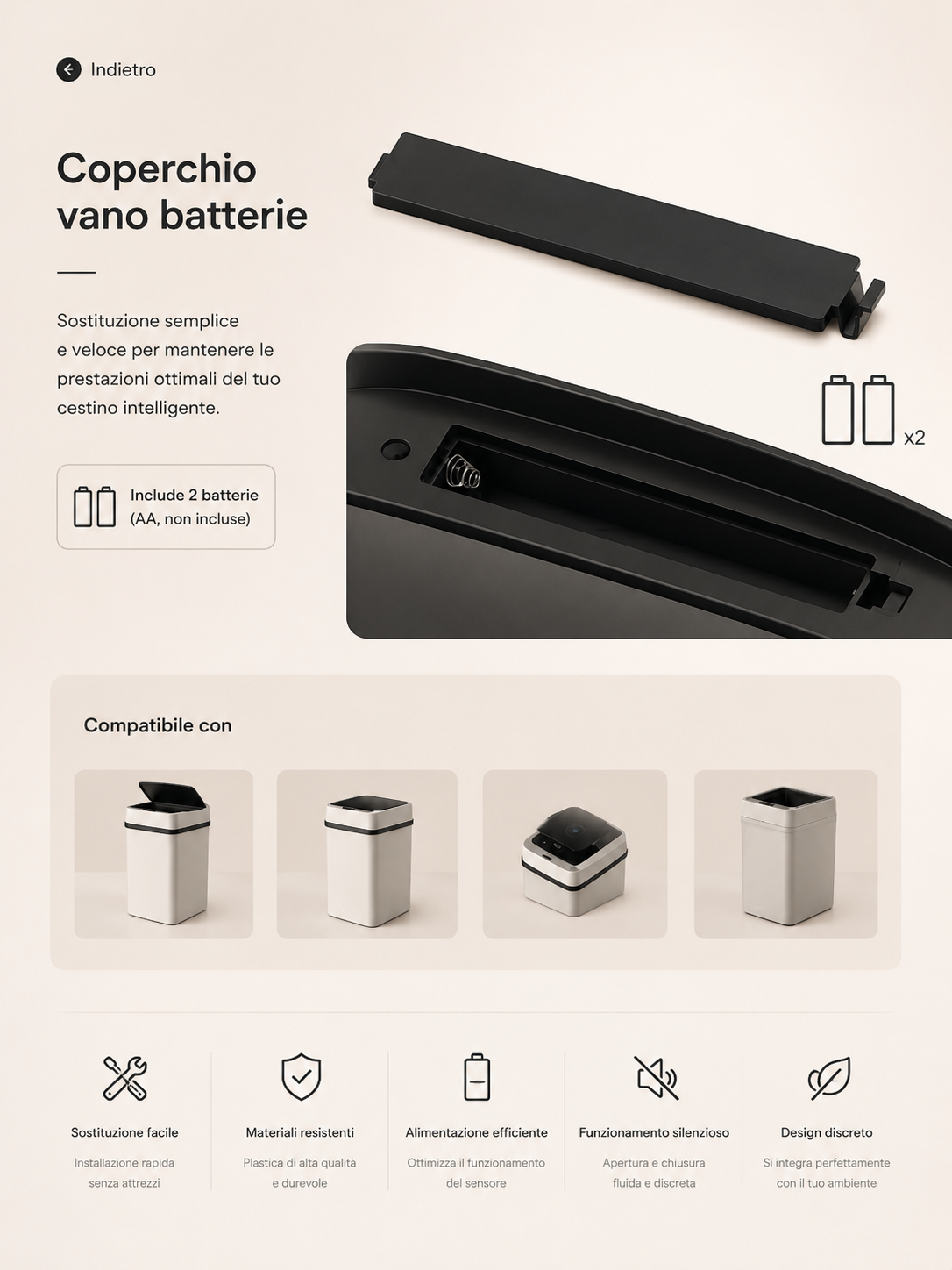 Peakline™ Cestino Intelligente Automatic
