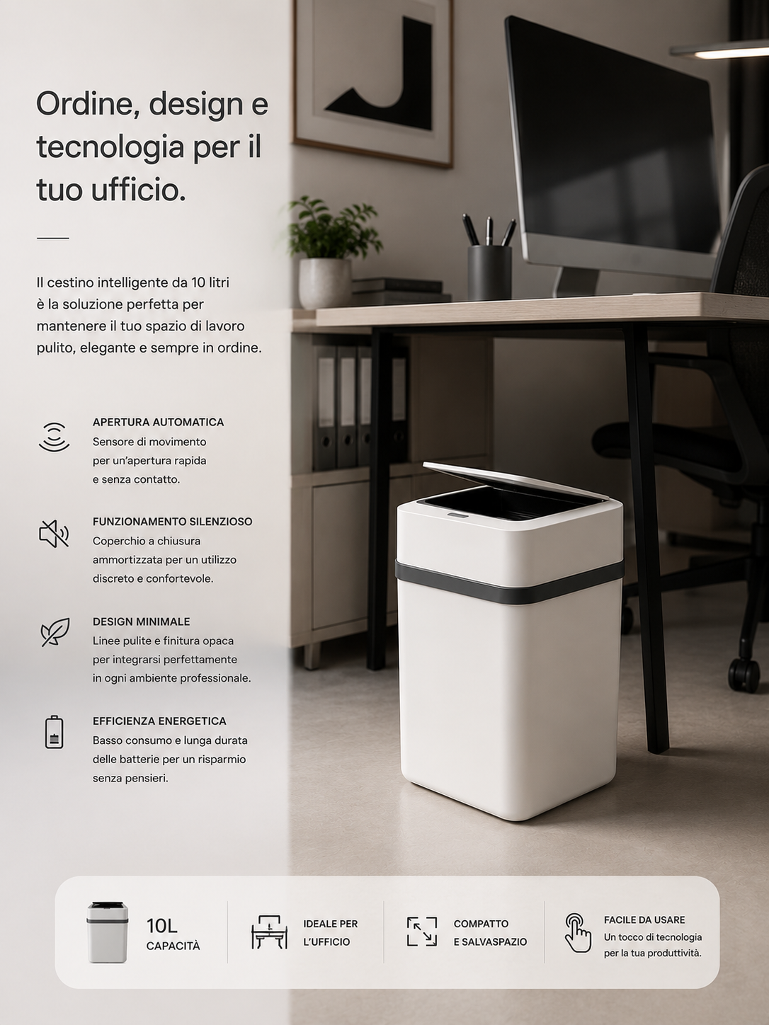 Peakline™ Cestino Intelligente Automatic